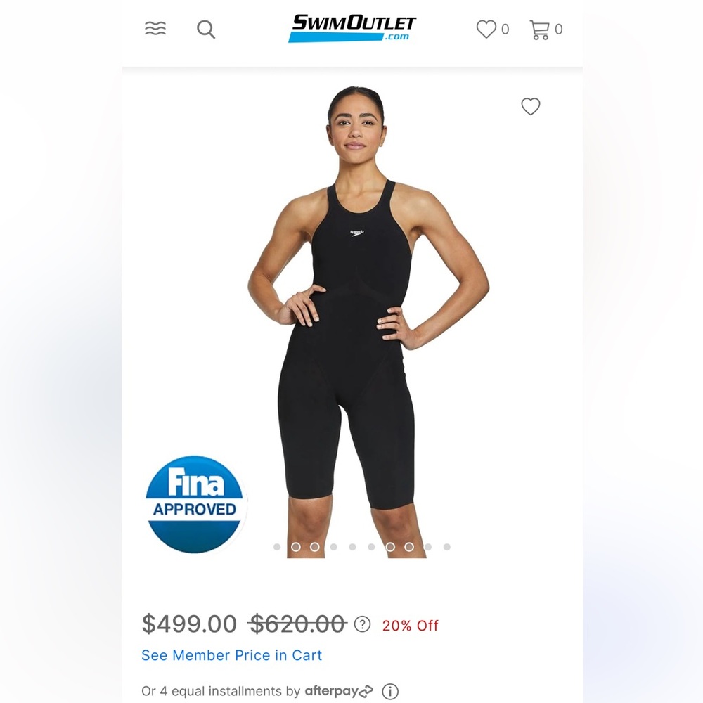 Speedo tech suit size 23